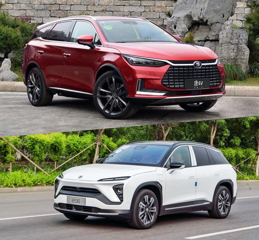 唐ev两驱好还是四驱好,比亚迪唐ev2022和蔚来es6