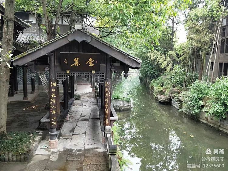成都古镇黄龙溪,成都天府新区春季黄龙溪古镇