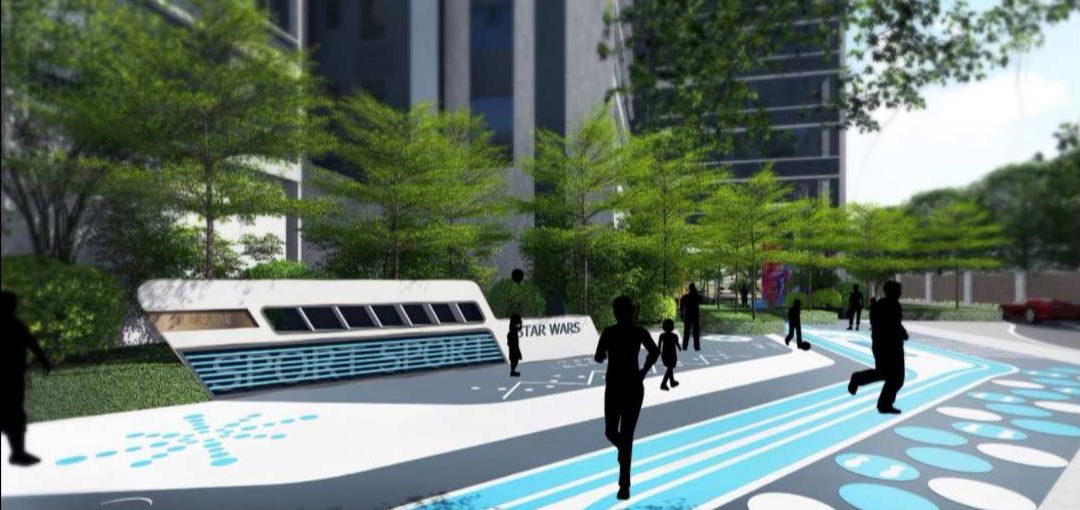 珠海前海后花园别墅,中海星筑97平户型图