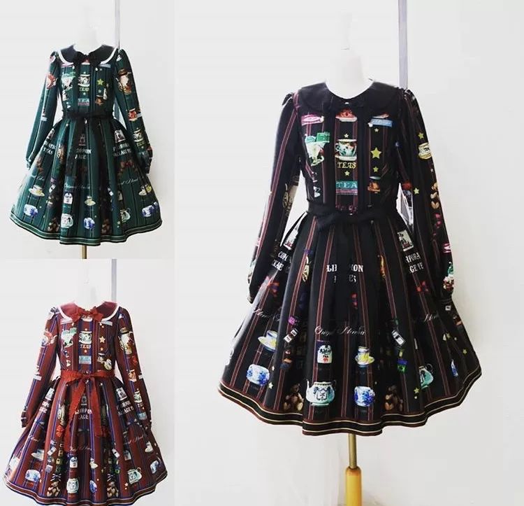 复古洛丽塔洋装,天价洛丽塔自拍