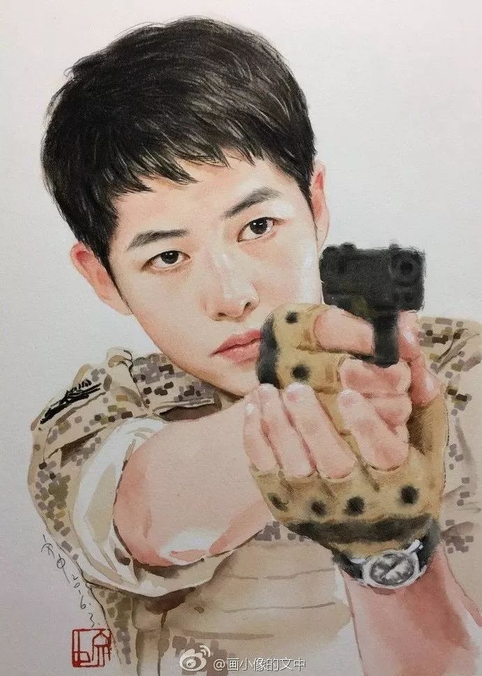 比起打印画,美院毕业的他,笔下这种彩铅水彩画才好看哭了~