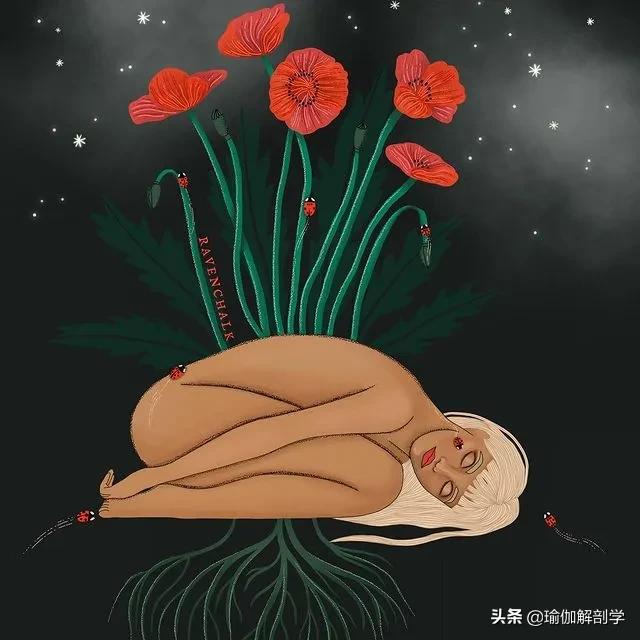 ins瑜伽漫画图片,瑜伽小人唯美漫画