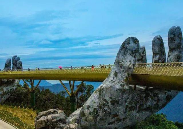 越南一座桥,越南金桥全景图