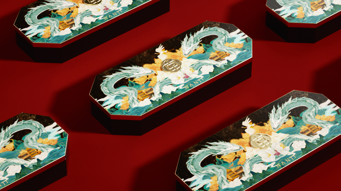 美妆品牌设计效果图,美妆品牌中国元素设计