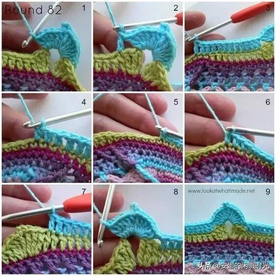 曼陀罗毯子编织教程,苏菲花园曼陀罗毯子钩法高清图解