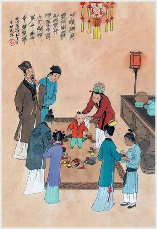 100首诗词100张风俗图太美了,100幅中国古风俗画