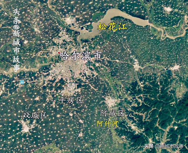 黑龙江省哈尔滨行政地图,哈尔滨行政区划最新