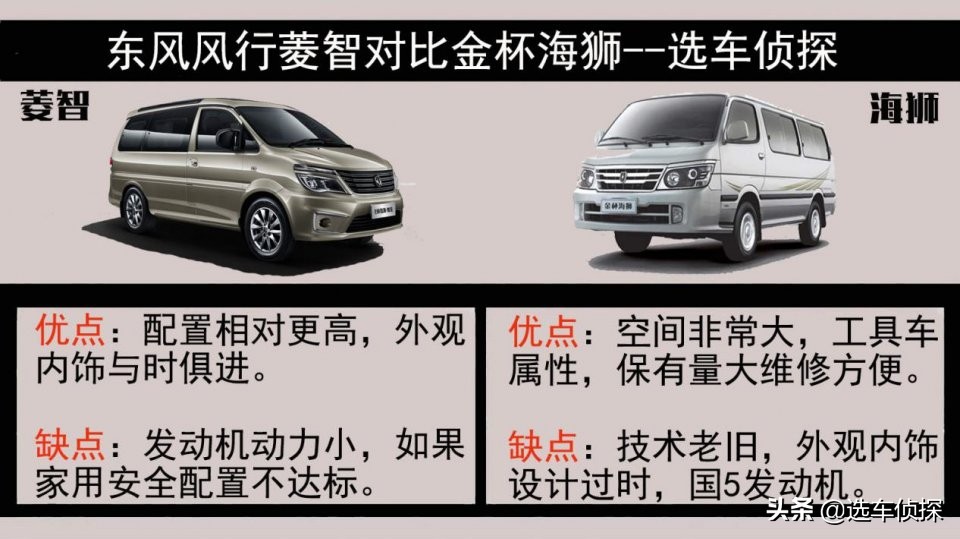 金杯海狮王与菱智plus哪个好,金杯海狮和东风菱智哪个好