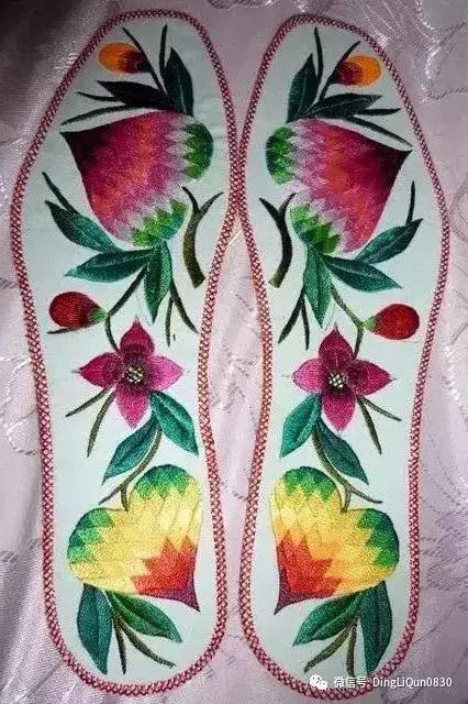 刺绣作品简单的,老式刺绣喜字的鞋垫刺绣方法