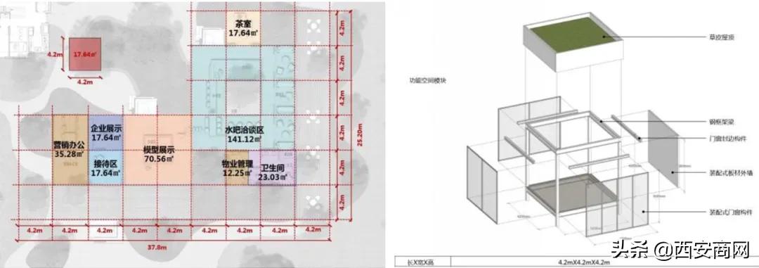 可拆装模块化售楼部,可拆卸装配式售楼中心