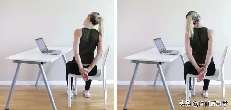 8个椅子瑜伽体式最适合上班一族,办公瑜伽动作