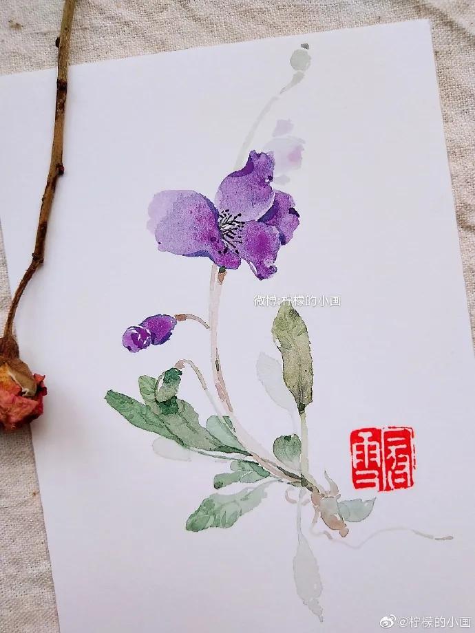 分享一组好看的小清新水彩插画,不来看看简单水彩小插画的教程吗