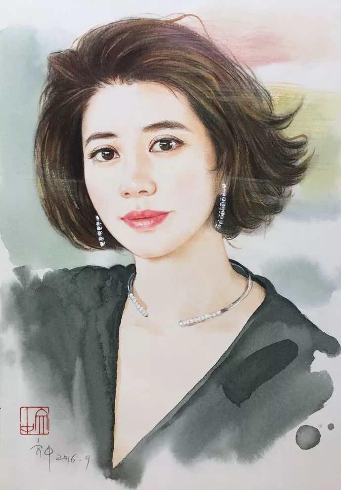 比起打印画,美院毕业的他,笔下这种彩铅水彩画才好看哭了~