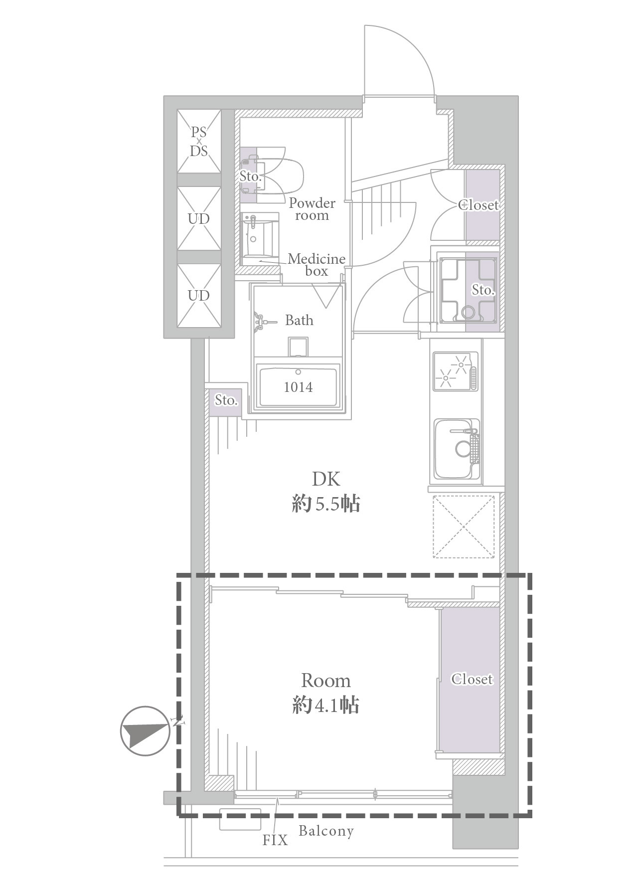 小户型干湿分离卫生间隔断设计,小户型卫生间洗漱台马桶干湿分离