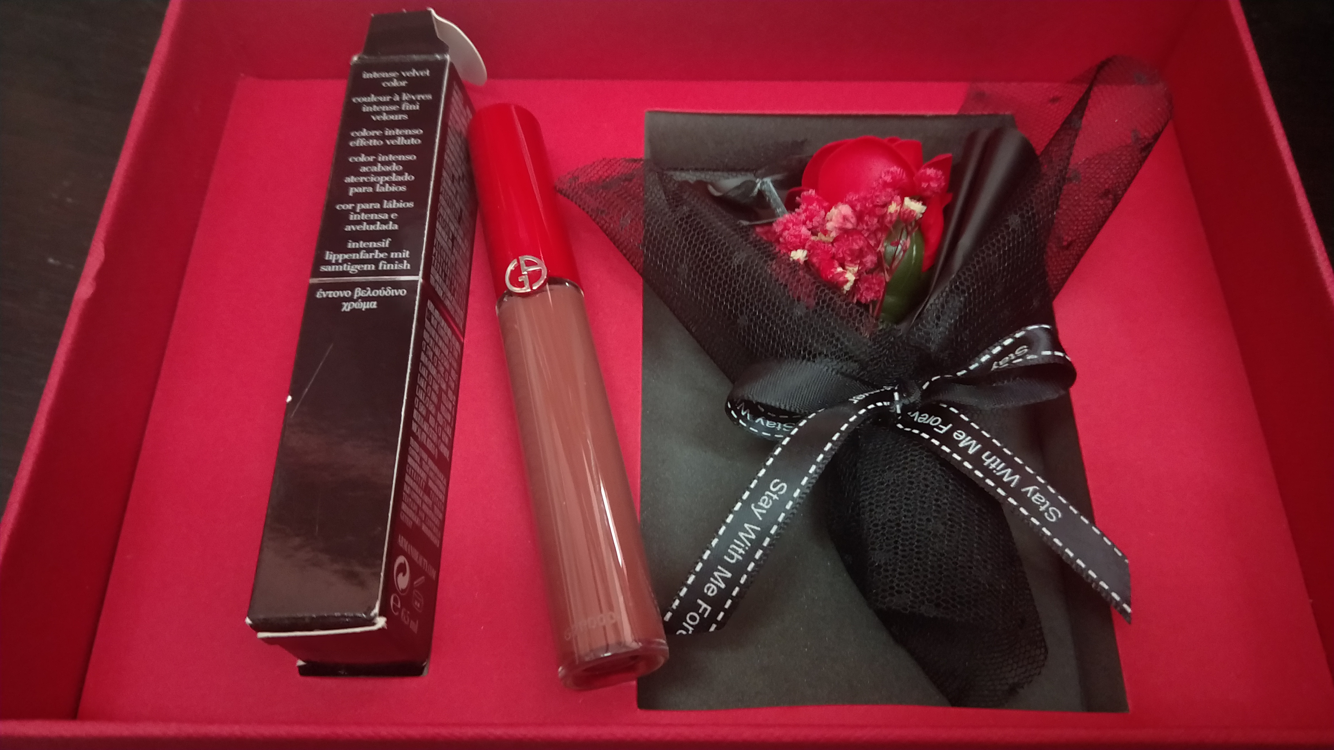 红管阿玛尼开箱,阿玛尼红黑管200