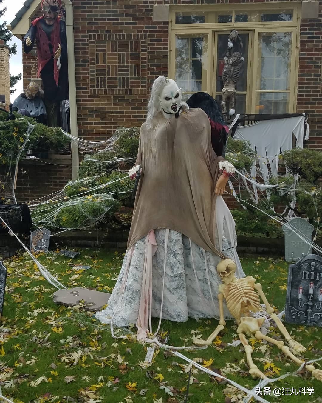 为过万圣节把房子改成鬼屋吓坏数千人，幸好我和这个老哥不是邻居