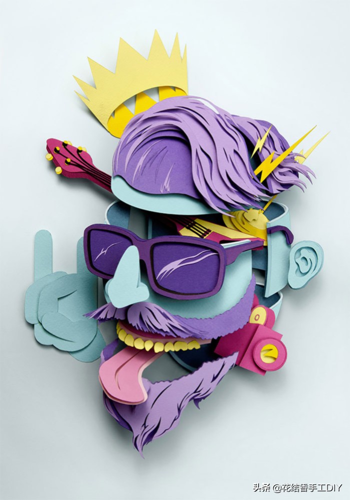 纸艺教程教你用彩纸diy简易花瓶,纸艺教程教你用彩纸diy漂亮的墙花