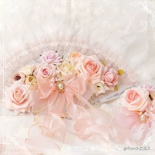 lolita轻小扇,lolita花朵团扇教程