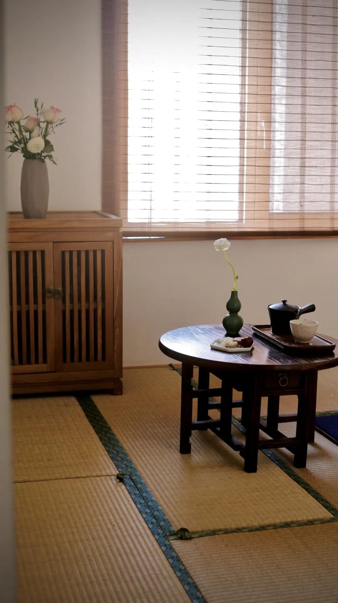 日式榻榻米茶室禅意设计,书房茶室一体多功能房榻榻米