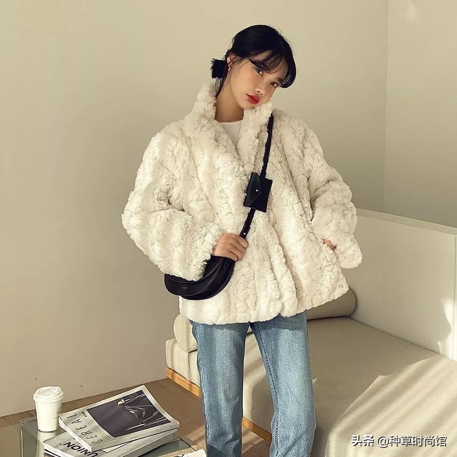 夹克直筒裤,夹克直筒裤穿搭