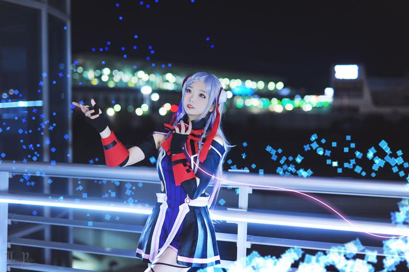 韩国女星cos图,刀剑神域尤吉欧cos妆