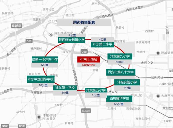 西安中南上悦城离哪个地铁口近,西安中南上悦城周边规划