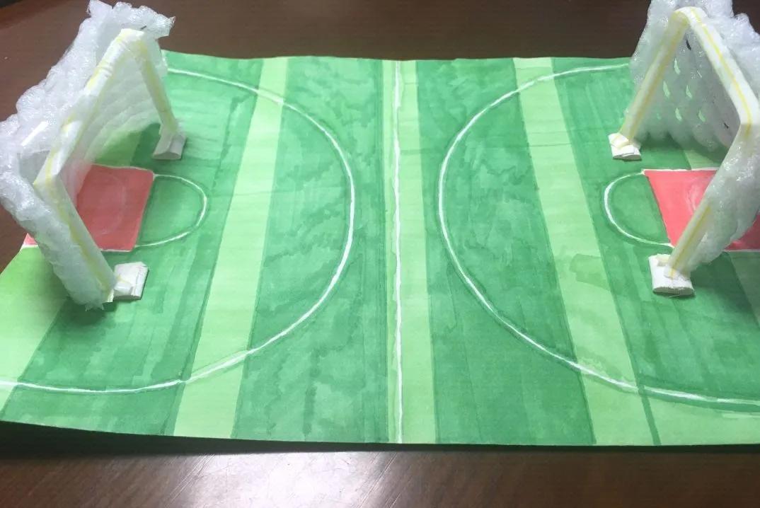 手工足球内马尔,足球diy画画