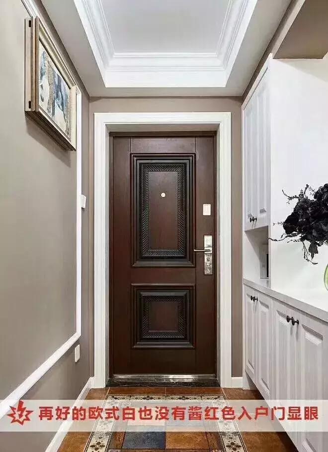 福熙钢包木双色防盗门让家装更协调，当代装修新选择……