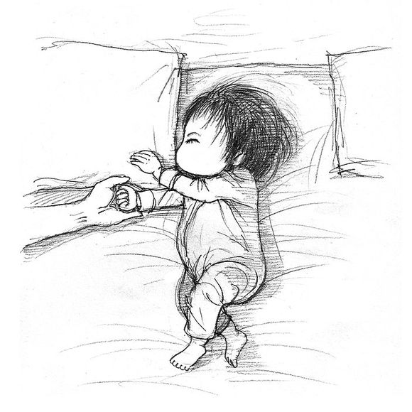 「可还记得」木朵儿爸爸给女儿画过的百睡图