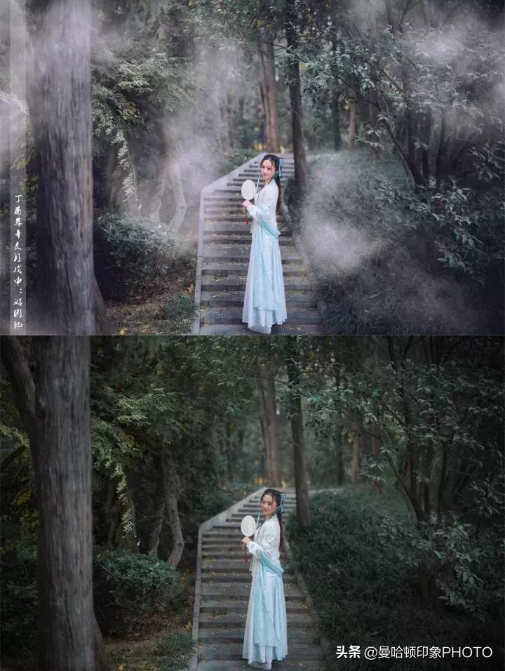 简单3步把照片p成水墨画,ps古风照片p图教程