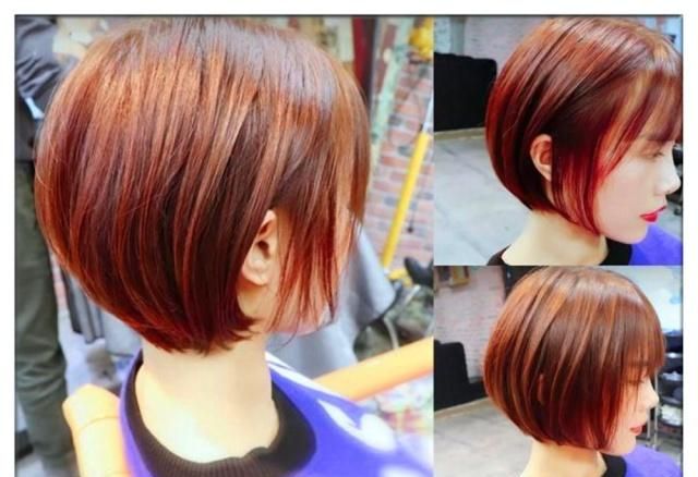 减龄短发波波头女图,俏皮可爱波波头造型很好看又减龄