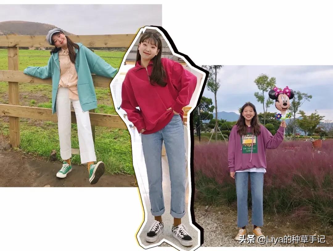 衬衣九分裤今春王炸cp巨洋气,卫衣小白鞋今秋王炸组合超洋气