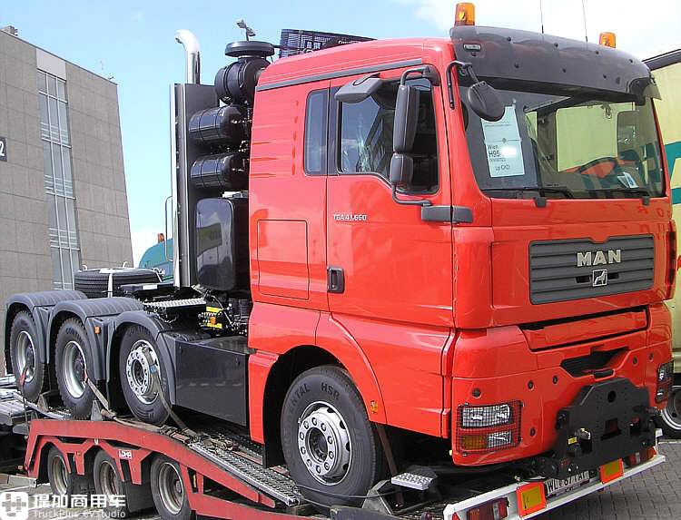 德国曼660马力牵引车lng,德国曼牵引车660马力试驾