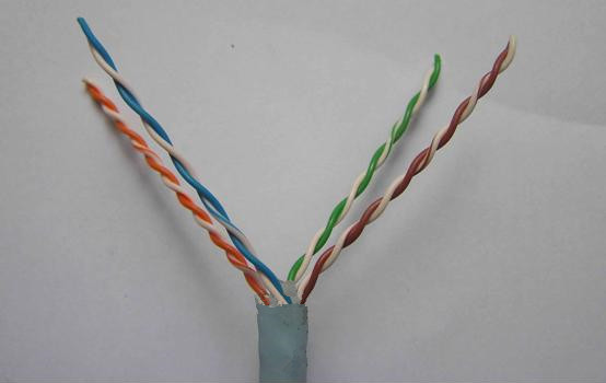 六类网线芯和超六类网线芯的图片,6类网线和超六类网线的接法