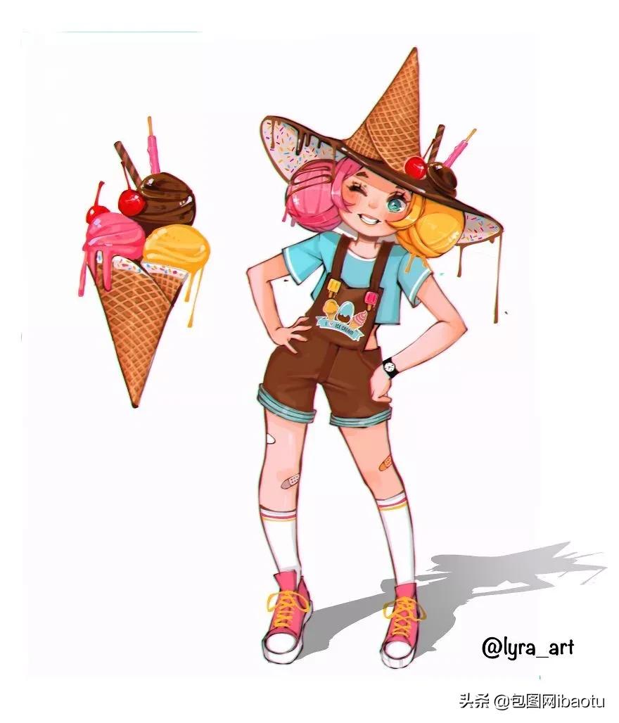 把可口可乐拟人化,把各种奶茶拟人