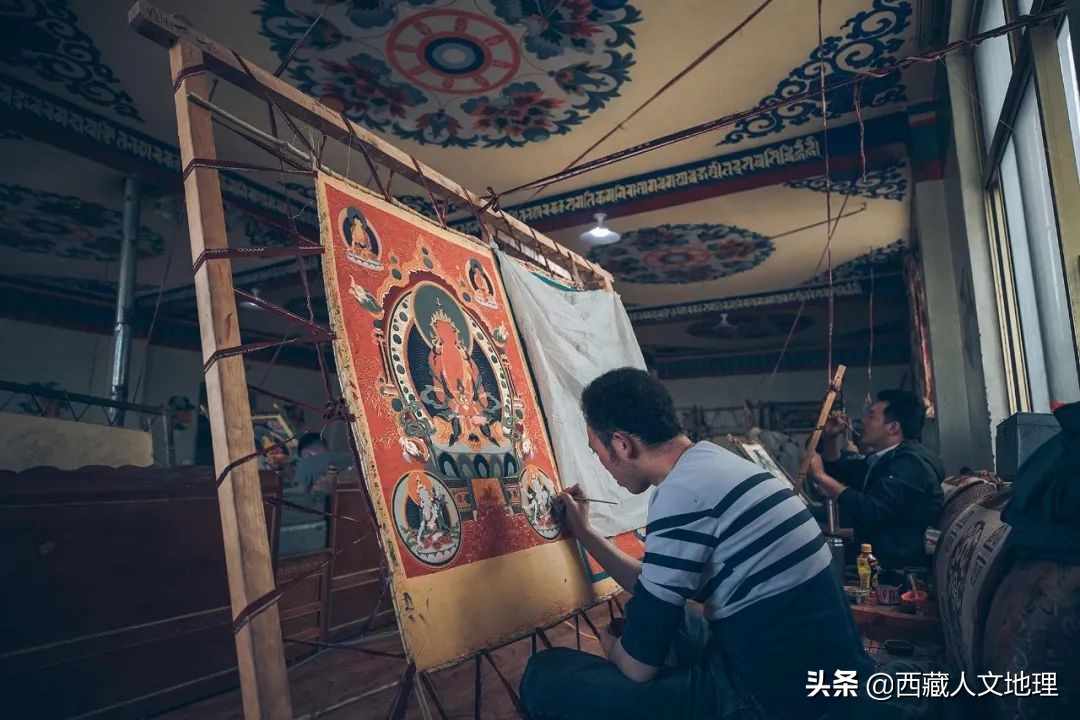 布达拉宫里最珍贵的唐卡,扎什伦布寺唐卡意义