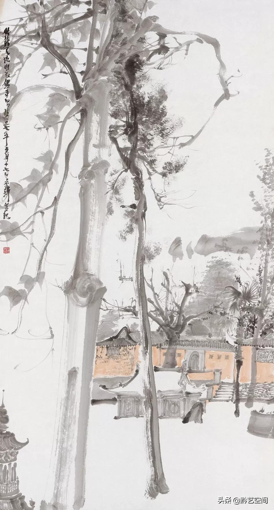 周京新国画人物教学,周京新国画风景简单