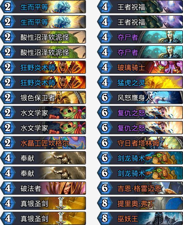 一次抄个够！炉石传说：当前版本最强五套卡组推荐！