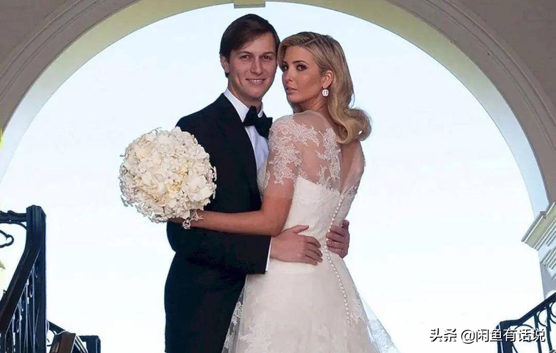 伊万卡参加婚礼穿蓝色裙,伊万卡黑白蕾丝裙