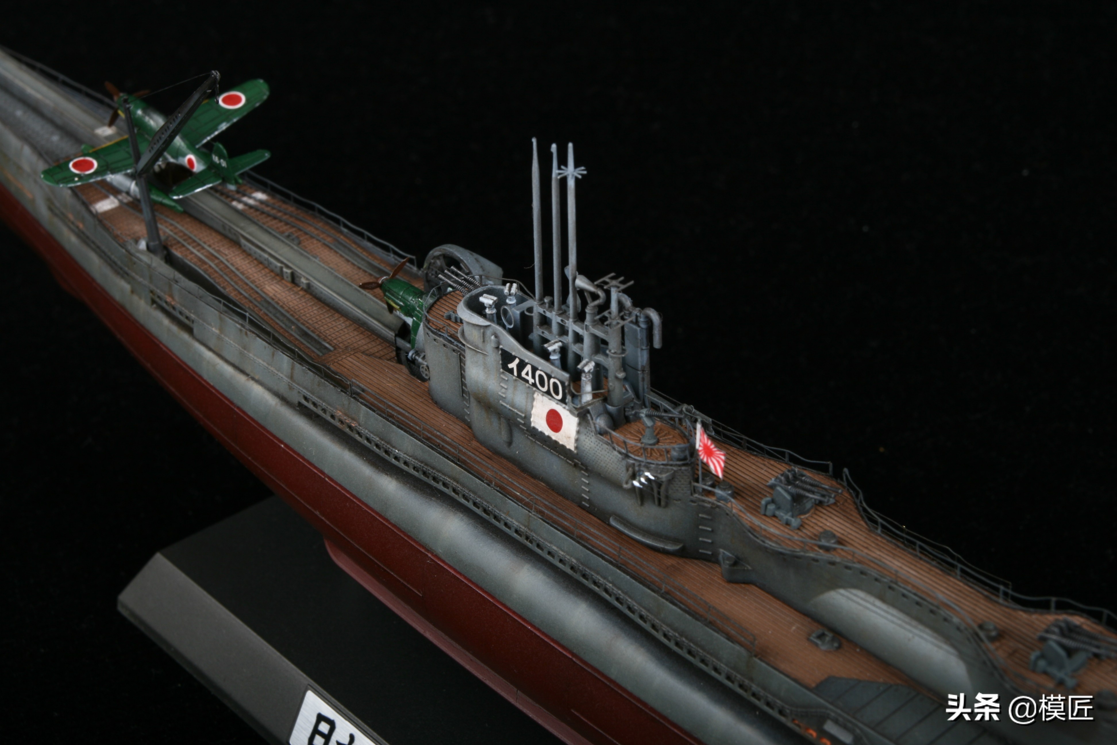 藏着飞机的二战奇葩日本潜艇伊400|模型制作手记