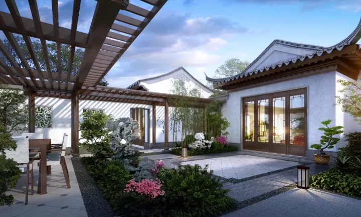 安吉天使小镇220平苏式园林别墅,安吉天使小镇映月谷平面图