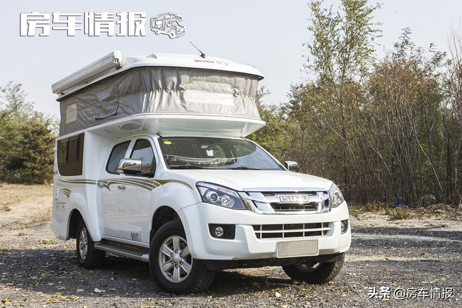 单排四驱自动挡皮卡c型房车测评,d-max单排升顶皮卡房车