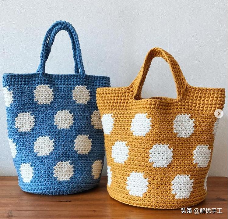 简单漂亮的小包包钩针教程,韩国钩针钩桌布花样教程