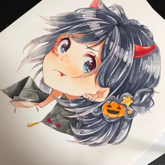 马克笔手绘画动漫,马克笔手绘动漫临摹素材