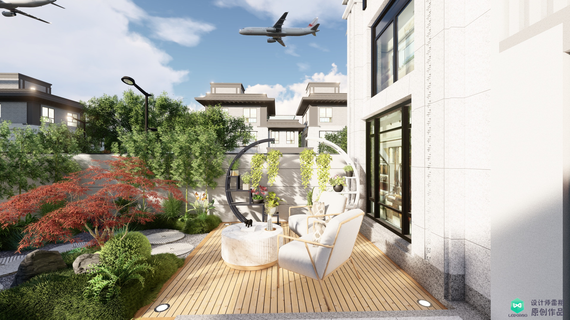 改造新中式极简轻奢风格小院,新中式小院设计实景图100例