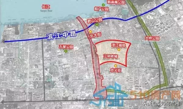 江阴一江一河规划图,航拍江阴一江一河