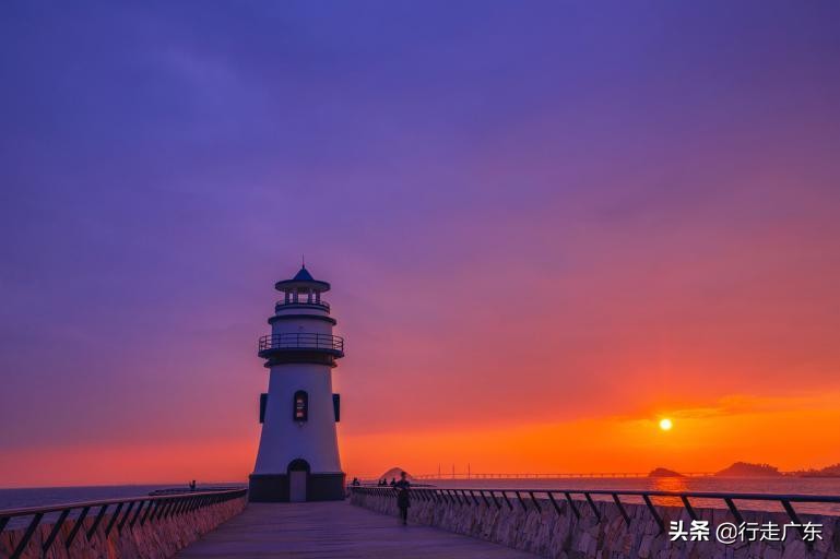 珠海情侣路爱情邮局附近停车,珠海爱情邮局日出攻略