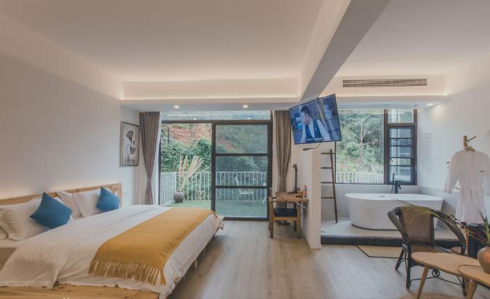 韶关丹霞山下绝美民宿,丹霞山邂逅阳光江畔度假民宿