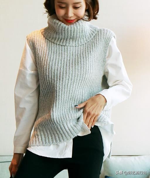 这个季节女穿什么衣服,早春款韩系温柔风蝴蝶结针织毛衣