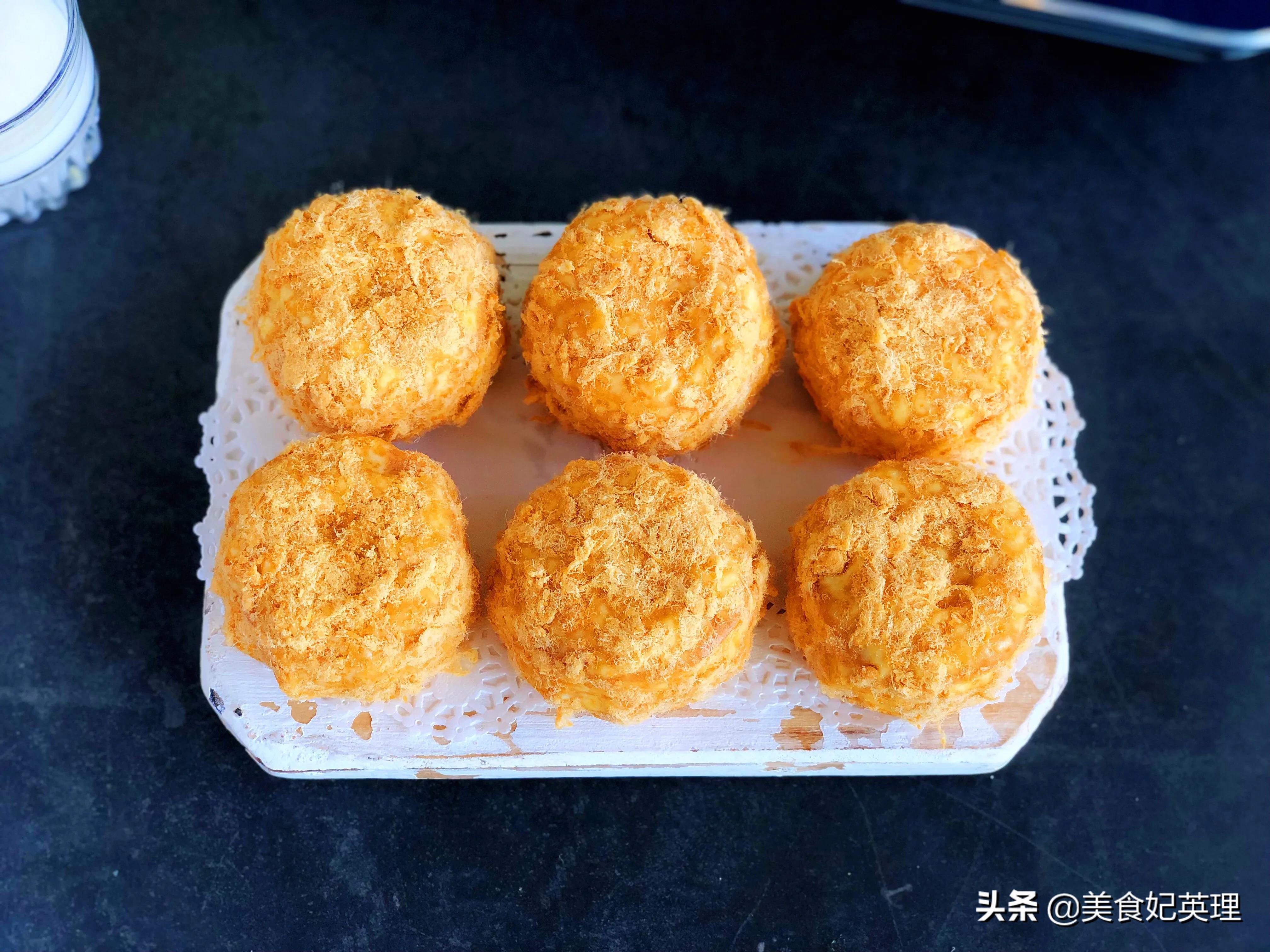 教你做不塌的肉松小贝,适合做肉松小贝的半成品蛋糕